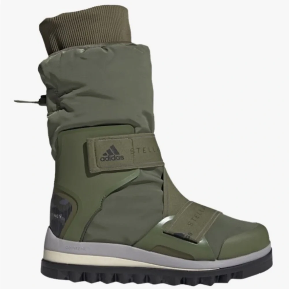 Adidas by Stella McCartney Olive Green Strap Winter Boots